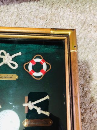 Quadro Nodi Marinai Legno e Tessuto