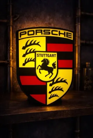Lámpara LED Escudo Porsche