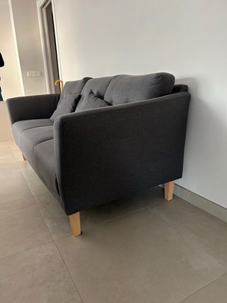 Sofá 3 plazas gris oscuro