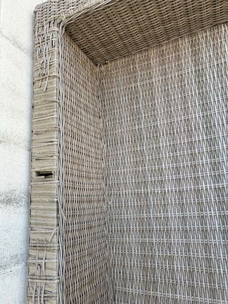 Sofá exterior mimbre Leroy Merlin