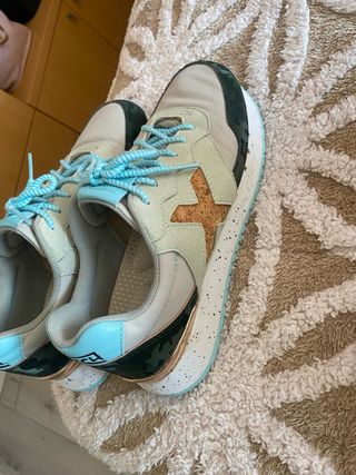 Zapatillas Beige y Verde