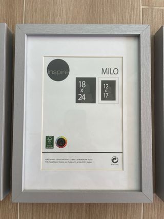 3 Marcos Milo 18x24 Gris