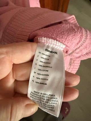 Sudadera Reebok Rosa