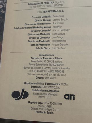 Revista Decoración El Mueble años 90