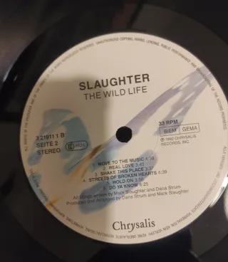 Vinilo Slaughter The Wild Life