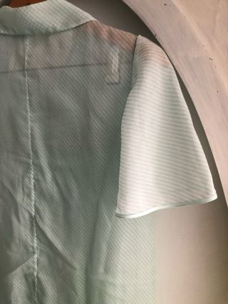 Bata vintage bordada punto smock