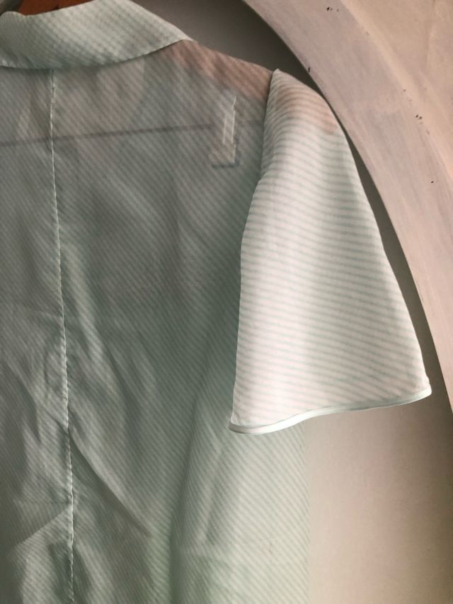 Bata vintage bordada punto smock