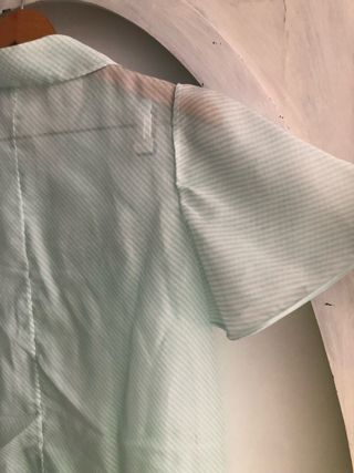 Bata vintage bordada punto smock