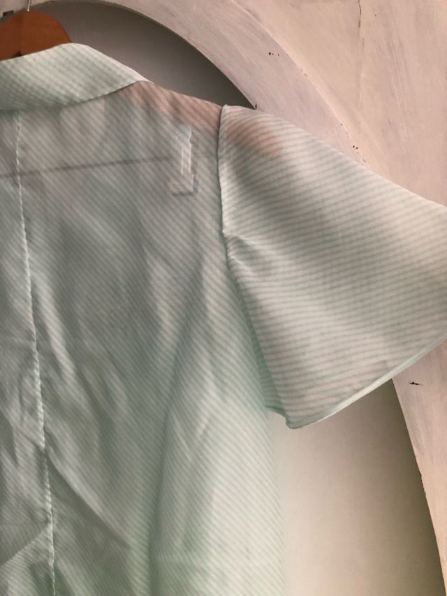 Bata vintage bordada punto smock