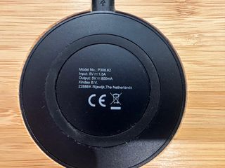 Base ricarica wireless bambù organizer