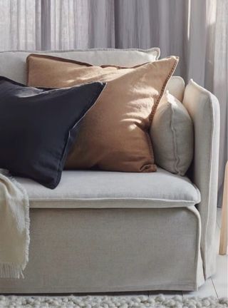 2 Fundas cojin lino Dytag Ikea