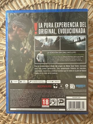 Metal Gear Solid Delta PS5 Edición Día Uno