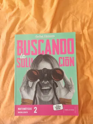 Libro de Matemáticas 2 Bachillerato Edelvives