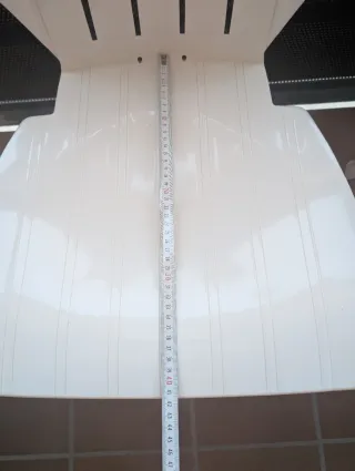 4 Sillas de Plástico Blancas Exterior