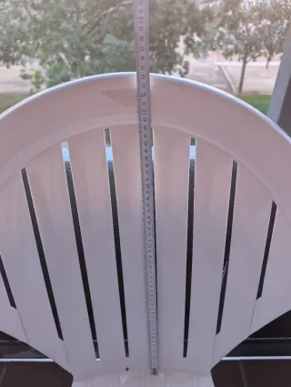 4 Sillas de Plástico Blancas Exterior