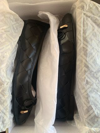 Zapatos bailarina piel mujer negros T38