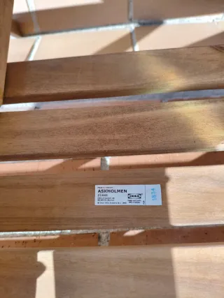 Conjunto Mesa y 2 Sillas Jardín Ikea