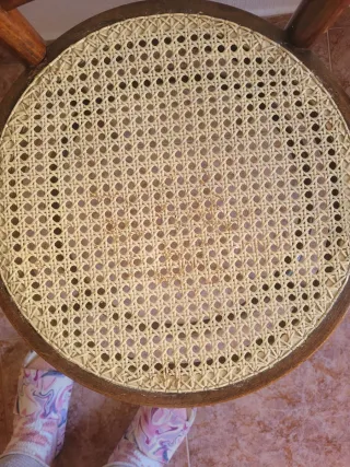 Tres Sillas Thonet Madera Rejilla