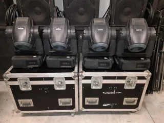 Equipo de sonido das audio, mesas y luces