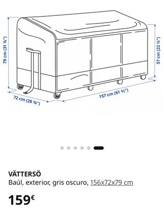 Baúl Almacenaje Exterior VÄTTERSÖ Impermeable