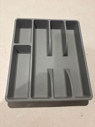 Set de cubiertos de metal plateado