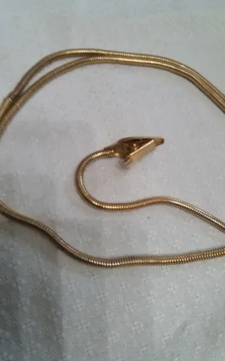 Collana Snake tubogas oro