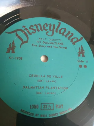 Vinilo 101 Dálmatas BSO Disney 1963