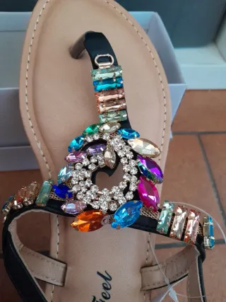 Sandali con strass n.38 NUOVI