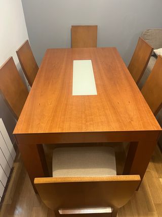 Mesa comedor y sillas x 6