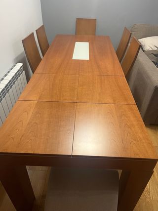 Mesa comedor y sillas x 6