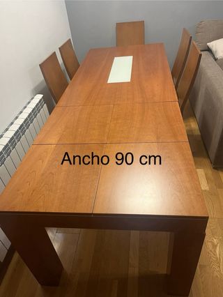 Mesa comedor y sillas x 6