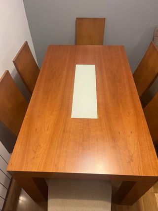 Mesa comedor y sillas x 6