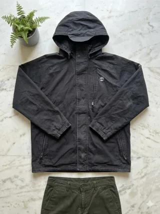 Chaqueta Timberland Negra con Capucha Talla L