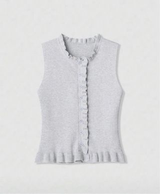 Jersey Zara sin mangas gris