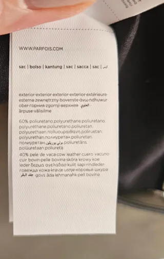 Bolso Piel  Parfois Beige Hombro