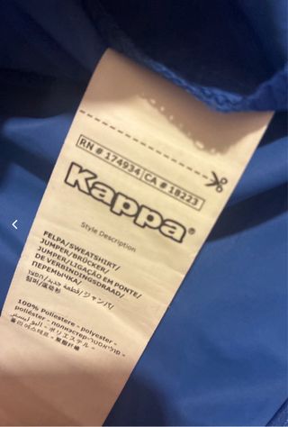 Giubbotto Kappa Blu Elettrico Uomo Tg S