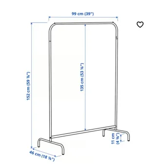 Burro Perchero IKEA MULIG Blanco