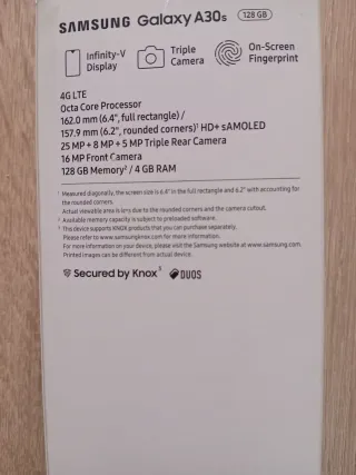 Móvil Samsung Galaxy A30s