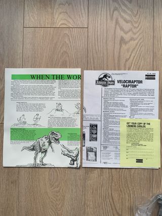 Maqueta Jurassic Park Velociraptor Lindberg