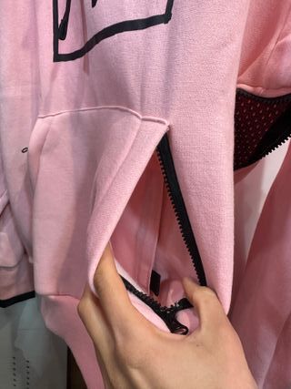 Sudadera rosa snowboard y esquí