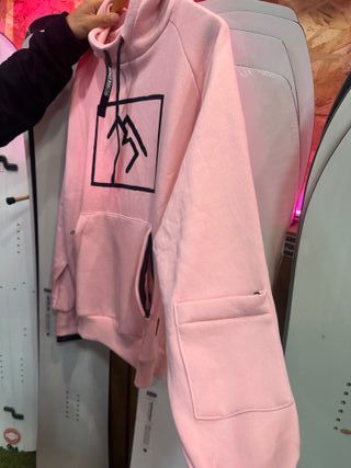 Sudadera rosa snowboard y esquí