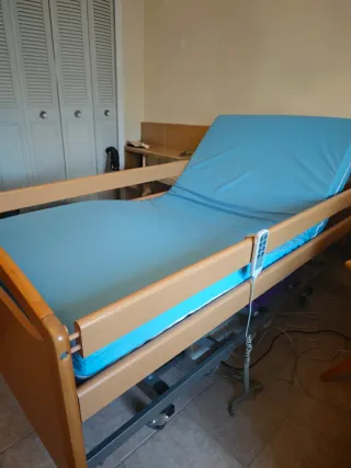 Cama articulada eléctrica madera