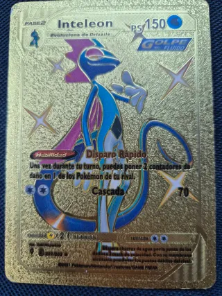 Carta Pokémon Inteleon PS 150 Dorada