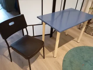 Silla de estudio negra