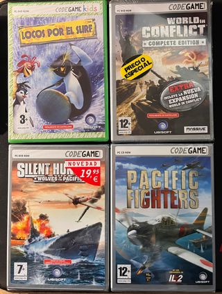 Lote 4 Juegos PC Precintados Codegame