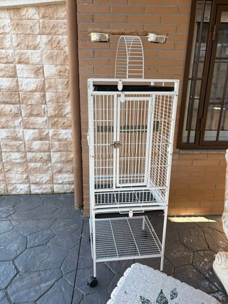 Jaula Blanca para Pájaros
