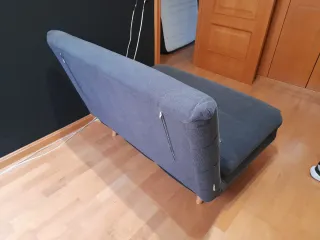 Sofá cama 90x190 tela gris