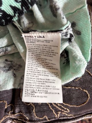 Jersey Bimba y Lola floral degradado morado/verde