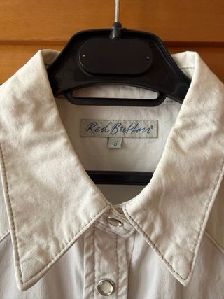 Camisa vaquera Red Buffalo blanca Talla S