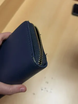 2 Portafogli Donna Blu Floreale e Blu Fiocco